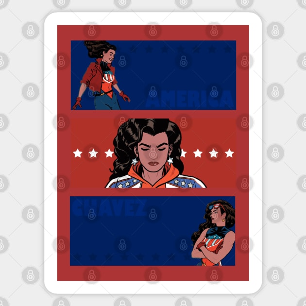 ⋆ America Chavez ⋆ Sticker by DamageTwig